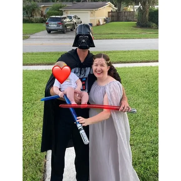 SHEIN Light Purple Light Long Flutter Sleeves Floor Length Dress SzXL - Picture 2 of 9